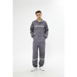 Mervem Orange Safety Gri Bütün İş Tulumu 12/16 Gabardin