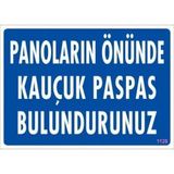 Mervem Pvc Levha "Panoların Önüne Kauçuk Paspas " 25*35 cm