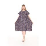 mervemoda Kadın Büyük Beden Yazlık Dokuma Elbise Tunik