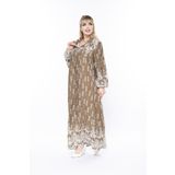 mervemoda Kadın Uzun Kol Yazlık Büyük Beden Elbise