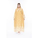 mervemoda KKadın Uzun Kol Yazlık Büyük Beden Elbise