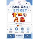 Mervenin Hayal Evi Kişiye Özel Okul Sticker Set - Galatasaray Temalı