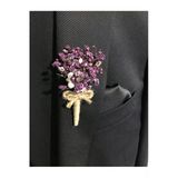Merveparti Mor Yaka Çiçeği ,( 5 Li) Damat Yaka Çiçeği ,Sağdıç Çiçeği
