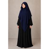 MERVERA Gölgeli Medine İpeği Sufle Eşarp khimar / tesettür hazır bağcıklı eşarp