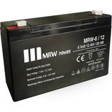 Mervesan 6V-12AH Kurşun/asit Kuru Tip Akü Mrw-6/12