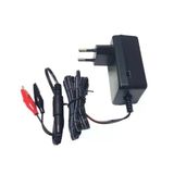 Mervesan 6V / 12V 1A Akü Şarj Adaptörü 5.5X2.5mm Jaklı + Maşa Kıskaçlı (6 Volt 12 Volt 1 Amper 1000Ma)