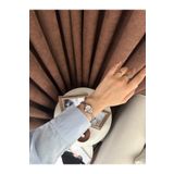 MERW Margot Model Gümüş Renk Metal Kordon Vintage Seri Kadın Kol Saati