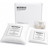 Merwax Parafin Mum Yapım Seti – 2,25 kg Parafin, Stabilizatör, Pamuk Fitiller ve Yapıştırıc� - Çok Renkli