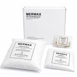 Merwax Parafin Mum Yapım Seti – 2,25 kg Parafin, Stabilizatör, Pamuk Fitiller ve Yapıştırıcı ile Pürüzsüz Mum Yapım Seti