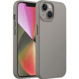 Merwish Apple iPhone 15 Plus Uyumlu Özel İpeksi Dokunuş Hissi Veren İçi Yumuşak Kadife Lansman Silikon Kılıf Kapak (Taş)