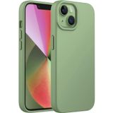 Merwish Apple iPhone 15 Plus Uyumlu Özel İpeksi Dokunuş Hissi Veren İçi Yumuşak Kadife Lansman Silikon Kılıf Kapak (Yeşil)