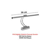 Merwish Flüt Led Aplik 50 CM 4000K Soft Beyaz Banyo Tablo Çalışma Masası Duvar Aydınlatma Lamba