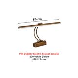 Merwish Flüt Led Aplik 50 CM 6500K Beyaz Banyo Tablo Çalışma Masası Duvar Aydınlatma Lamba (Eskitme)
