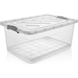 Merwy Plastik Merwy Elite Kilitli Şeffaf Çok Amaçlı Saklama Kabı - 11 Litre