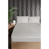 Merya T.k Pamuk Saten Çarşaf Seti 100 cm Taş - 100x200