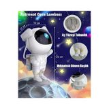 Merylin Astronot Projektör Led Işık Galaxy 360 Yıldız Projeksiyon NASA Aurora Bulutsusu Çocuk Gece Lambası