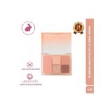 Merythod Mat, Işıltılı ve Glitter İçeren Çok Yönlü Allık & Far Paleti-Blurring Multi Palette 01 Coral Spring