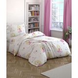 Meryu Ticaret Barbie Kız Çocuk Tek Kişilik Nevresim Takımı Lastik Çarşaflı - Pembe - 160 x 220 cm