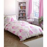 Meryu Ticaret Ranforce Kumaş Tek Kişilik Kız Çocuk Nevresim Takımı - Pembe - 160 x 220 cm