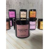 Merz Design Decor Amber Cam Kavanozda Gül Rose Kokulu Doğal Bitkisel İçerikli Soya Wax Mum - 1 Adet