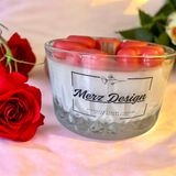 Merz Design Decor Cam Kavanozda Doğal Soya Wa x Vegan Mini Kalpler - Beyaz