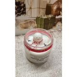 Merz Design Decor Eriyen Kardan Adam Yılbaşı Yeniyıl Noel / Melting Snowman Candle %100 Doğal Soya Wax Mumu - Beyaz