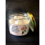 Merz Design Decor Kadınlar Gününe Özel Doğal Soya Wax Kavanoz Mum - 1 Adet