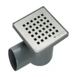 Mesa Teknik Mikro 10X10 Üstü Krom 50 Lik Yandan Çıkışlı Yer Sifonu