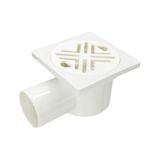 Mesa Teknik Yandan 50 MM Çıkış Koku Önleyici Plastik Yer Süzgeci 10 x 10 CM