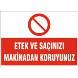 Mesai bitiminde makineni teslim etmeden ayrılma, isg uyarı levhası