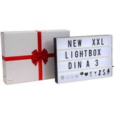 Mesaj Tabelası LED Işıklı Yazı Panosu Lightbox Dekor Usb'li Pilli Harfli Reklam Gece Lambası Hediyelik Set - A4 BOYUTUNDA