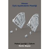 Mesan Ayakkabılık 3'Lü Plastik Beyaz (Sağ-Sol) (0024)