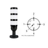 Mesan Ms 52331M12.1.3.2.12/24/220V Ø50 3 Kat Modüler Işıklı Kolon Led Multifonksiyon Buzzer Tüp Ayak M12 Konektörlü