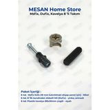 Mesanstore Minifix 8'Li Takım Set - Minifiks Gövde + Kendinden Dübelli Mil + Kavelya