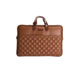 MesChain MacBook Air Pro 15-16 İnç Laptop Çantası, Bej, Geniş İç Hacimli, Günlük Kullanım (Taba)