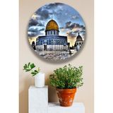 Mescid-I Aksa Dini Tablo Poster Modeli, Oturma Odası, Salon, Ofis Duvar Dekorasyonu - 30 x 30 - Karışık