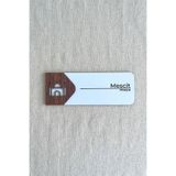 Mescit Kapı Tabelası – Mdf Yönlendirme ve Ibadet Alanı Levhası | 19X7 cm