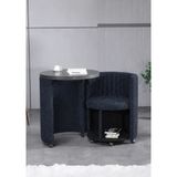 Meşe Home Marvel Tezgahlı Depolama Alanlı Tekerlekli Kumaş Puf - Bench - 02 - Gri
