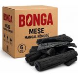 Meşe Mangal Kömürü 6 kg - Doğal Elleme Barbekü Kömürü, Uzun Yanışlı Yüksek Isılı Izgara ve Mangal Kömürü, Kamp, Piknik ve Restoran BBQ Kullanımı İçin