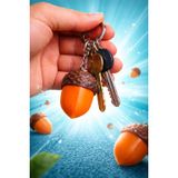 Meşe Palamudu Tasarımlı Clicker Anahtarlık Stres Anahtarlık