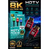 Mesef 8K HDMI Kablo 3 Metre / HDMI 2.1 Kablo 8K UHD / 8K Ultra HD HDMI Kablo / 48Gbps HDMI 2.1 Kablo / PS5 İçin 8K HDMI Kablo / 8K TV HDMI Kablo / 4K'DA 144Hz HDMI Kablo 8K'DA 60HZ / 3M HDMI / 3 METRE 8K