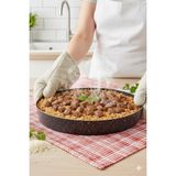 Meşeler Granit Tepsisi Fırın Kabı - 38 cm - Siyah