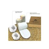 MEŞELİ TEKSTİL 2 ADET SPA HAVLU BİLEKLİK VE MAKYAJ SAÇ BANDI KUTU AMBALAJLI