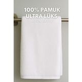 Meşeli Tekstil Hızlı Kuruyan Pamuklu Otel El Yüz Baş Saç Havlusu 50X90 cm Dayanıklı - Beyaz - 50 x 90 cm