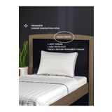 MEŞELİ TEKSTİL Tek Kişilik Leke Tutmaz İnce Yorgan + 1 Yastık Alezi Premium Lüks Yıkanabilir
