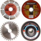 Meşem 115'lik Mermer Ahşap Granit Demir Kesme Disk Seti Turbo Kanallı 4 Parça Kesici
