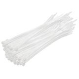 Meşem | Kablo Bağı, 100'LÜ Paket Plastik Kelepçe [3.6 Mm, 200 Mm, Beyaz] - 3.6 mm Kalınlık, 200 mm Uzunluk