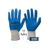 Meşem Mesem 12'Li Nitril İş Eldiveni Kokusuz İşçi Eldiveni El170 Çoklu Paket