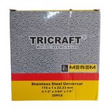 Meşem Spiral Taşı 115*1*22.23MM Metal Kesici 25 Adet - 115*1*22.23 mm