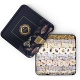 Meşhur Safranbolu Lokumcusu Siyah Metal Kutu Karışık Lokum 900 Gr.
